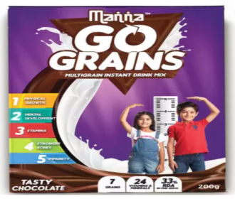 Buy Manna Go Grains Nutrition Drink (200 g) 40% OFF at Rs 49 from Flipkart