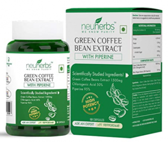 Buy Neuherbs Green Coffee Beans Extract 1500 Mg Capsules: 60 Capsules at Rs 224 from Amazon