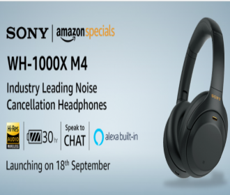 Buy Sony WH-1000XM4 Wireless Noise Cancelling Headphones Amazon India Price at Rs 24,990- Specifications