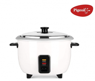 Buy Pigeon by Stovekraft Joy 1.0 SDX 1-Litre 400-Watt Rice Cooker (White) at Rs 789 from Amazon