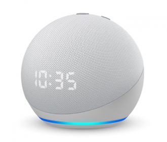 Buy Amazon Echo Dot (4th Gen) with clock | Next generation smart speaker with powerful bass, LED display and Alexa at Rs 4,149 from Amazon
