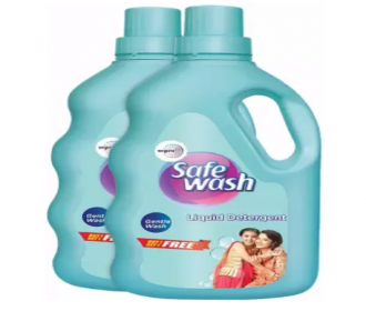 Buy Safewash Gentle Wash Liquid Detergent (1000 g) Buy 1 Get 1 Free Offer from Flipkart at Rs 280 only