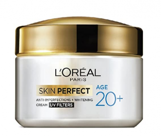Buy L'Oreal Paris Skin Perfect 20+ Anti-Imperfections + Whitening Cream, 50g at Rs 204 from Amazon