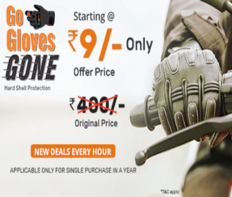 Buy Droom Hard Shell Protection Gloves at Rs 9 only on 30th December @10am
