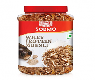 Buy Amazon brand - Solimo Whey Protein Muesli, 1kg at Rs 455 from Amazon