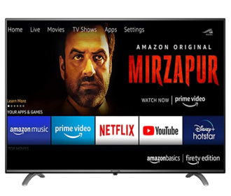 Buy AmazonBasics 109cm (43 inches) Fire TV Edition 4K Ultra HD Smart LED TV AB43U20PS at Rs 24,499 from Amazon, extra 10% Bank Discount