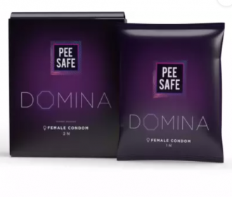 Buy Pee Safe Domina Female Condom - Set of 2 | With 2 Disposable Bags Condom (Set of 4, 2S) at Rs 125 from Flipkart