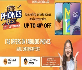 Amazon Fab Phones Fest Offers: Upto 40% OFF on Top Mobiles, Extra 10% HDFC Bank Discount [25th to 28th Feb 2021]