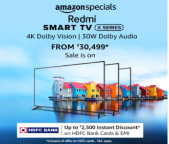 Buy Redmi 126 cm (50 inches) 4K Ultra HD Android Smart LED TV X50 (2021 Model) at Rs 27,999 from Amazon