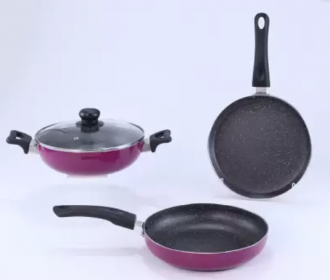 Buy WONDERCHEF Induction Bottom Cookware Set (Aluminium, 3 Piece Set) at Rs 899 from Flipkart