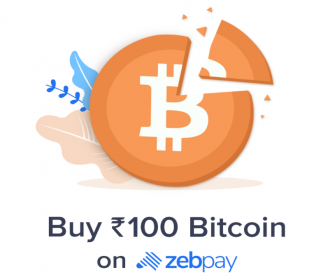 Zebpay Promo Referral Coupon Code- REF78791878, Get Free Bitcoins worth Rs 100 on ZebPay