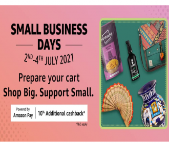 Amazon Small Business Day Offers Upto 75% OFF on Daily Products, Extra 10% Discount Via Citi Bank Cards + Extra Amazon Pay Cashback