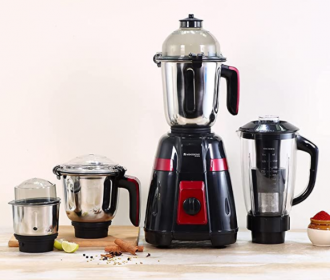 Buy Wonderchef Platinum Mixer Grinder 750W With 4 Anti-Rust Stainless Steel Jars at Rs 2899 from Amazon
