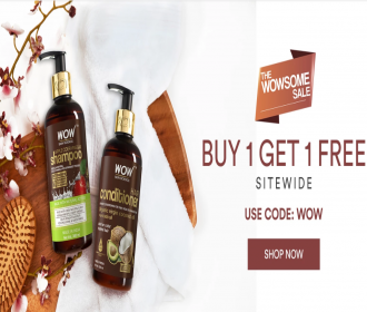 The WOWSOME SALE Offers- Buy 1 & Get 1 Free & Buy 2 Get 2 Free on All Wow Science Personal Care Products