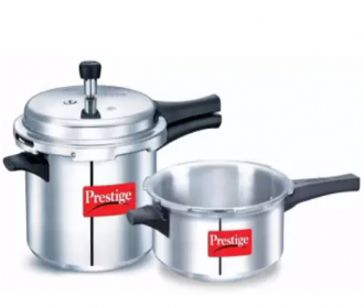 Buy Prestige Popular 5 L, 3 L Pressure Cooker (Aluminium) Best Discount Price at Rs 1599 from Flipkart
