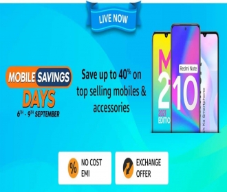 Amazon Mobile Savings Days Bumper Discount Offers: Save Upto 40% OFF on Top Selling Mobiles and Accessories, Extra 10% Bank Discount