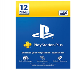 Play Station Plus 12 Month Subscription Offers- Flat 50% OFF on Subscription at Rs 1499 only