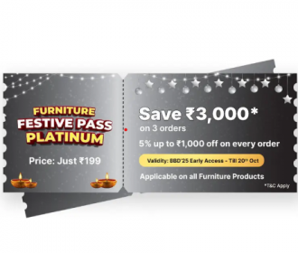 Flipkart Furniture Sale Offers: Get Upto Rs 3000 off on Furniture Sale in Big Billion Days Furniture Sale