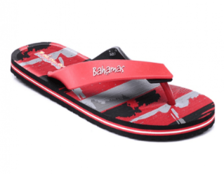 Buy Bahamas Red Black Flip Flops At Rs 235 Only From Snapdeal