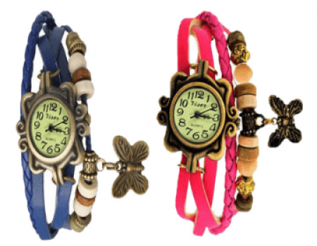 Buy Analog Watch Multicolor - Pack of 2 At Rs 319 Only
