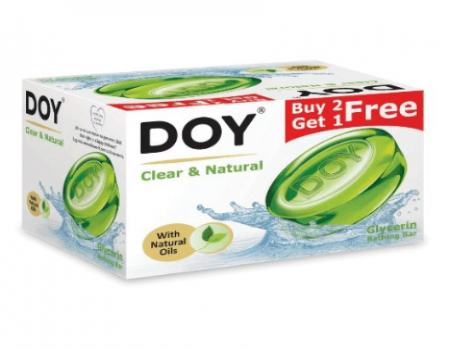 Buy Doy Glycerin Transparent Clear and Natura Soap 125g Pack of 3 at Rs 93 Only