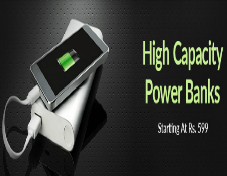 Buy High Capacity Power bank Starting at Rs 599 On Snapdeal