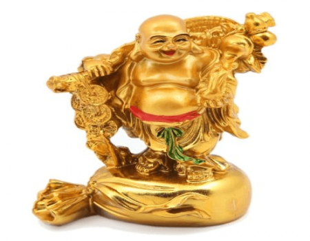 Buy JaipurCrafts Laughing Buddha With Coins Showpiece at Rs 199 Only