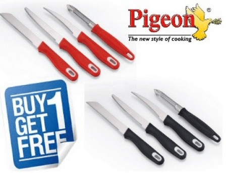 Buy Pigeon Steel Knife Set  (Pack of 3) at Rs 120 Only from Flipkart