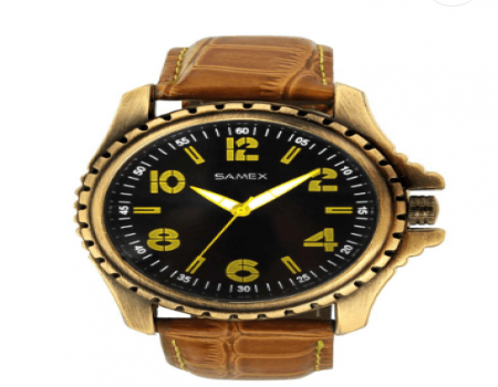 Buy Samex Brown Leather Analog Watch at Rs 395 Only