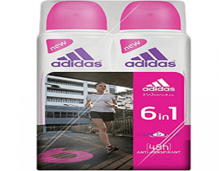 Buy Adidas 6 in 1 Deodorant for Female 300ml (Pack of 2) at Rs 423 on Amazon