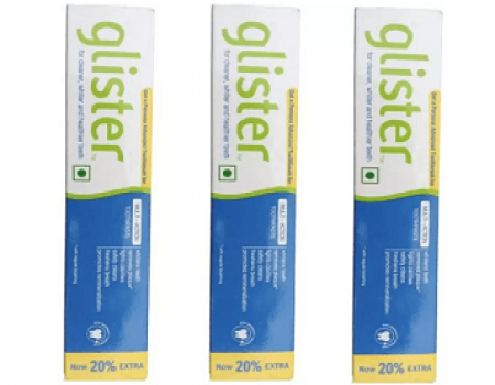 Buy Amway Glister offer - Pack of 3 Toothpaste 120 g at Rs 179 from Flipkart