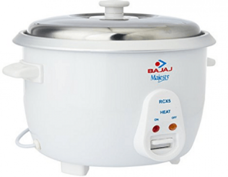 Buy Bajaj RCX 5 1.8-Litre Rice Cooker at Rs 1,349 from Amazon