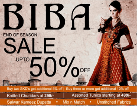 Biba Coupons Offers: Get 60% OFF + Extra Rs 250 Cashback on Womens Ethnic Wears