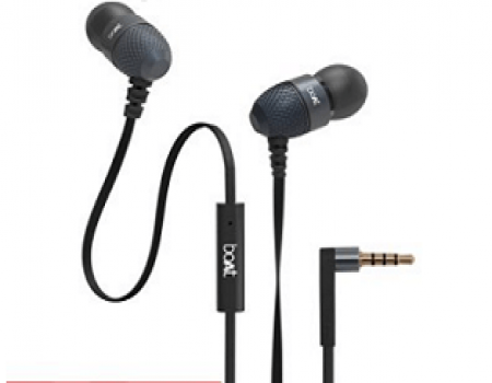 Buy boAt BassHeads 225 In-Ear Bass Headphones at Rs 499 on Amazon