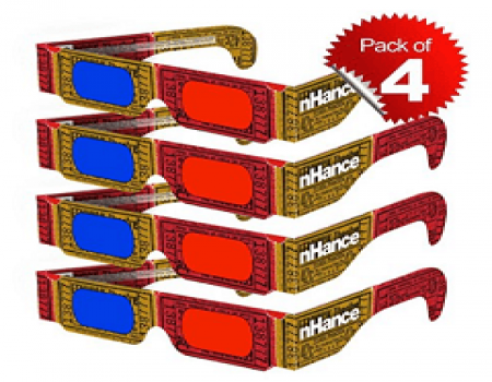 Buy 3D Glasses for Laptop Cyan and Magenta Red & Blue Paper 4 pcs at Rs 80 Amazon