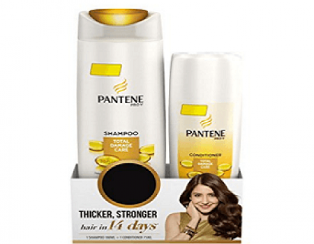 Buy Pantene Total Damage Care Shampoo 180ml with Conditioner 75ml at Rs 110 Amazon