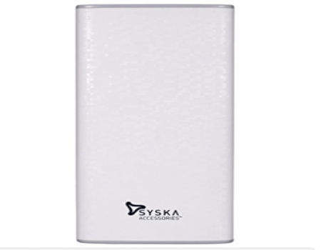 Buy Syska Economy 100 10000mAH Power Bank (Black) at Rs At Rs 899 from Amazon