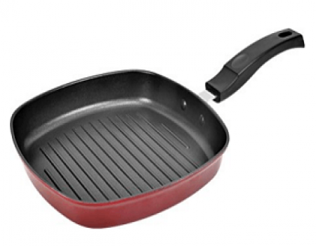Buy Tosaa Square Grill Pan Black/Red 228mm at Rs 451 from Amazon