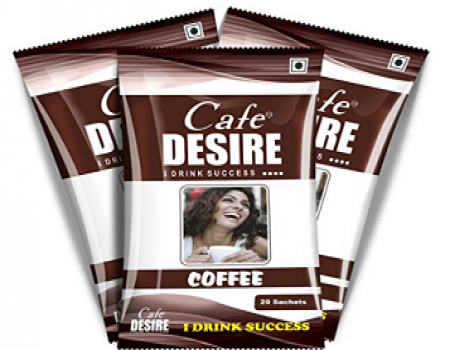 Buy Cafe Desire Instant Coffee Premix, 20 Sachets, 300g at Rs 360 from Amazon