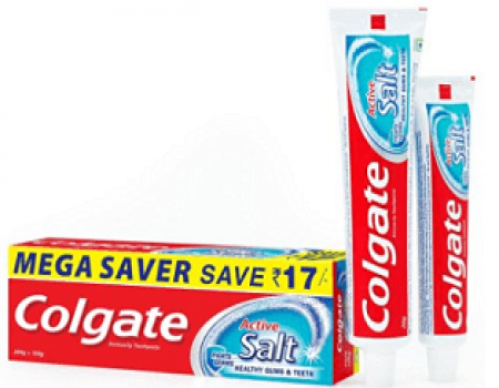 Buy Colgate Toothpaste Active Salt 300 g at Rs 103 from Amazon