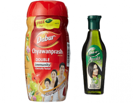Buy Dabur Chyawanprash 500g with Free Amla Hair Oil - 45 ml at Rs 110 from Amazon