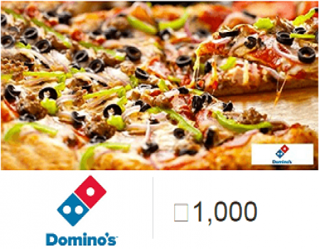Domino's Amazon Offer: Buy Dominos Voucher from Amazon and Get Flat 20% Discount at checkout