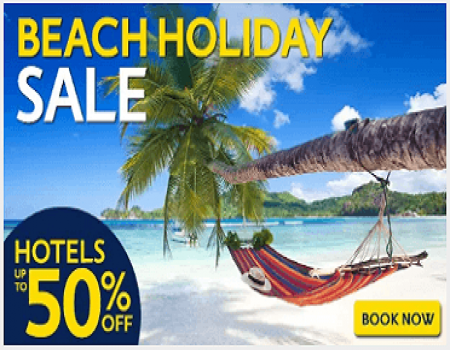 Expedia Coupons & Offers: Upto 50% OFF + Extra 12% Cashback on Booking Aug 2017