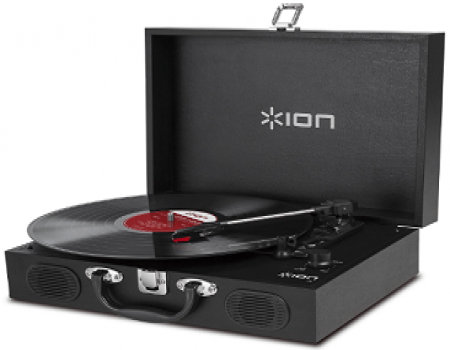 Ion Audio Vinyl Transport VJB01 Turntable with Stereo Speakers at Rs 3,099 on Amazon
