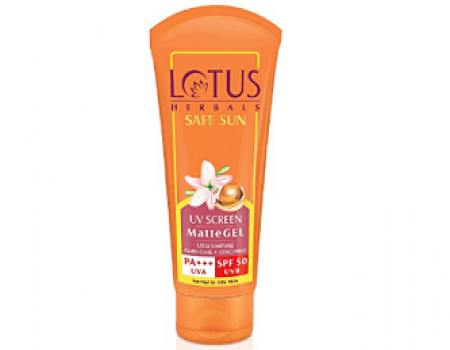 Buy Lotus Herbals Safe Sun UV Screen Matte Gel SPF 50 100g at Rs 277 from Amazon