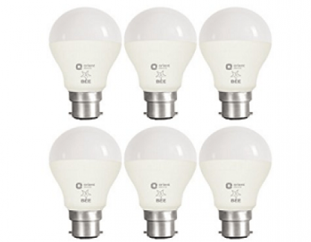 Buy Orient Electric B22 7-Watt LED Bulb (Pack of 6) at Rs 710 from Amazon