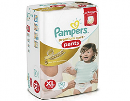 Buy Pampers Premium Care Extra Large Size Diaper Pants at Rs 276 from Amazon