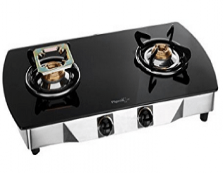Buy Pigeon Blackline Oval SS Gas Stove, 2 Burner at Rs 2,747 from Amazon