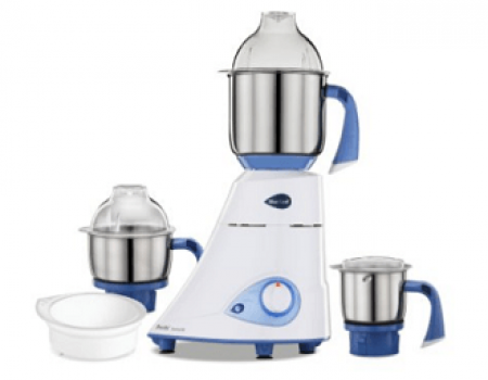 Buy Preethi Blue Leaf Diamond Mixer Grinder, 750W, 3 Jars at Rs 3599 from Amazon