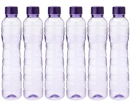 Buy Princeware PET Fridge Bottle, 975 ml, Set of 6, Violet at Rs 243 on Amazon